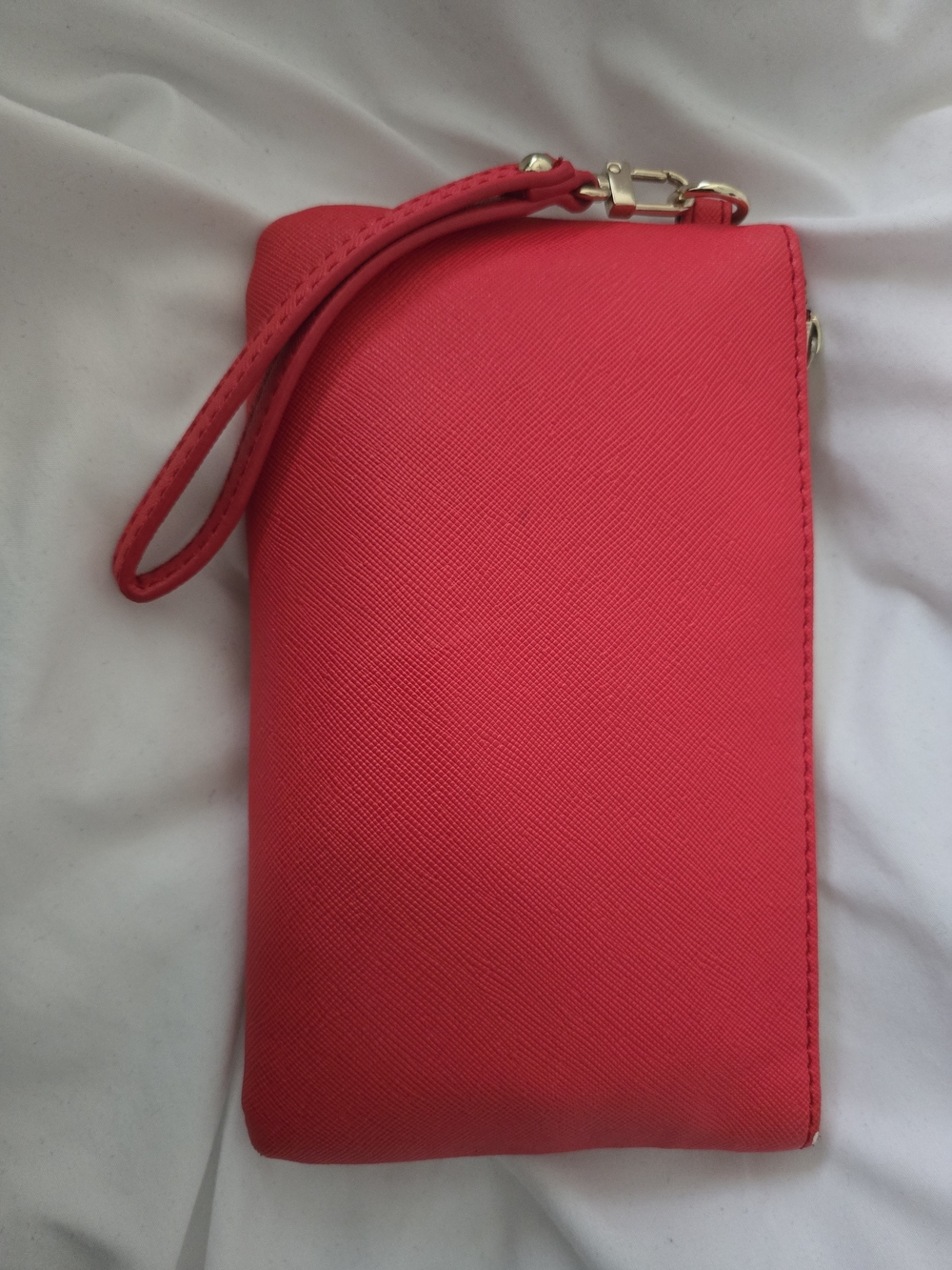 Express Women's Red Wristlet Clutch - Sleek Minimal Design